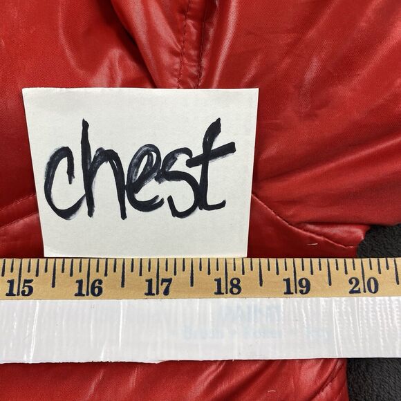 VTG Converse Luxury Puffer Jacket Hoodie Red Purple Unisex M Bomber Removable - Picture 5 of 15